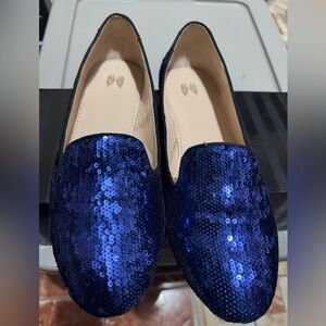 Victoria's Secret Blue Sequin Flats